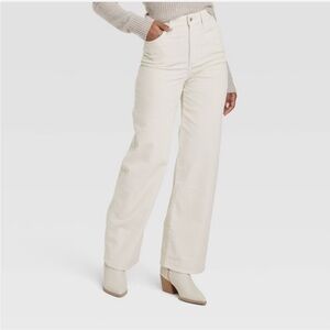 Women's Cream corduroy pants